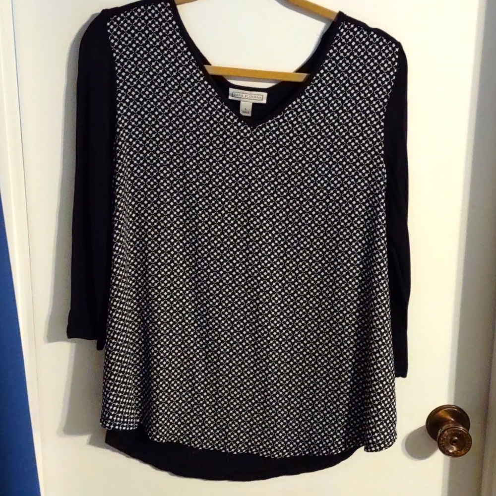 Dana Buchman large quarter sleeve blouse